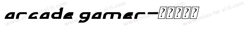 arcade gamer字体转换